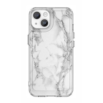 

TopQ Kryt STYLE iPhone 14 pevný Mramor bílý 133494