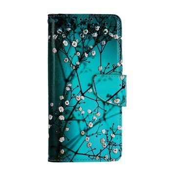 

TopQ Pouzdro Xiaomi Redmi 14C Modré s květy 132331