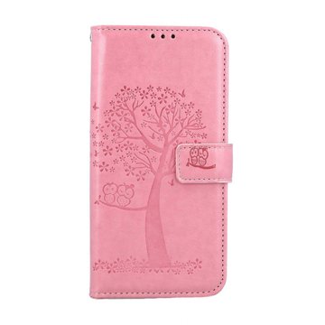 

TopQ Pouzdro Samsung A16 knížkové Růžový strom sovičky 132439