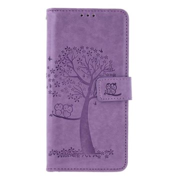 

TopQ Pouzdro Xiaomi Redmi Note 13 Pro 5G knížkové Světle fialový strom sovičky 130625