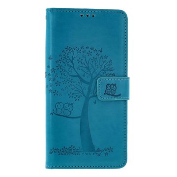 

TopQ Pouzdro Xiaomi Redmi Note 13 Pro 5G knížkové Tyrkysový strom sovičky 130623