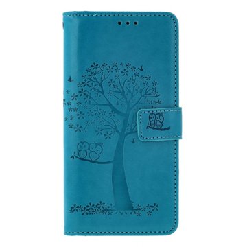 

TopQ Pouzdro Xiaomi Redmi Note 13 knížkové Tyrkysový strom sovičky 130629