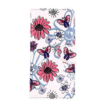 

TopQ Pouzdro Xiaomi Redmi 13C 5G knížkové Flowers 125703