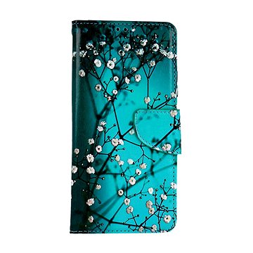

TopQ Pouzdro Xiaomi Redmi 13C 5G knížkové Modré s květy 125702