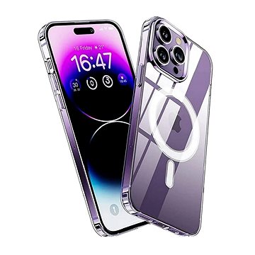 

TopQ Clear Magnetic iPhone 16 Pro Max pevný průhledný 128066