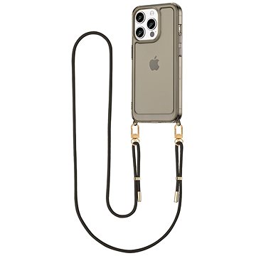 

TopQ Esthetique iPhone 14 Pro s černou šňůrkou tmavý 126531