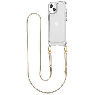 

TopQ Esthetique iPhone 14 s béžovou šňůrkou průhledný 126523