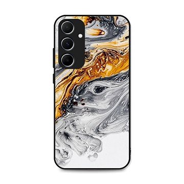 

TopQ LUXURY Samsung A15 pevný Marble šedo-zlatý 128832