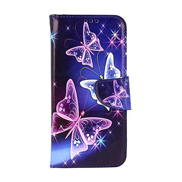 

TopQ Samsung A05s knížkové Modré s motýlky 126426