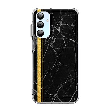 

TopQ STYLE Samsung A15 pevný Mramor černo-zlatý 128705