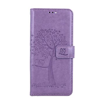 

TopQ Xiaomi Redmi Note 13 Pro knížkové Světle fialový strom sovičky 127740