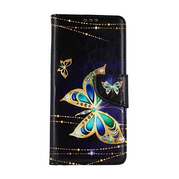 

TopQ Xiaomi Redmi Note 13 Pro knížkové Zlatý motýl 127714