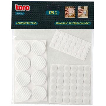 

TORO PROTISKLUZOVÉ PODLOŽKY SAMOLEPÍCÍ 125KS BÍLÉ