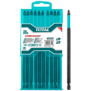

Total Nárazové šroubovací bity S2 250 mm, sada 10 ks, industrial
