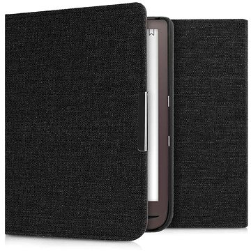 

KW Mobile - Fabric Flip - KW4677519 - Pouzdro pro Pocketbook 740/741 - tmavě šedé