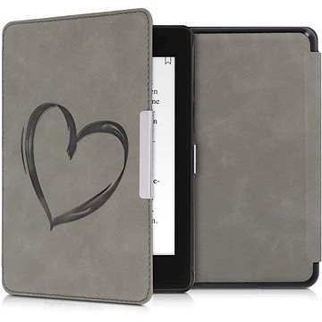 

KW Mobile - Brushed Heart - KW4897505 - Pouzdro pro Amazon Kindle Paperwhite 4 (2018) - šedé