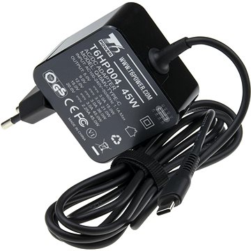 

T6 Power adaptér k notebooku, USB-C, 45W
