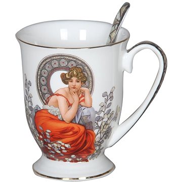 

HOME ELEMENTS Hrnek se lžičkou, 280 ml, Mucha