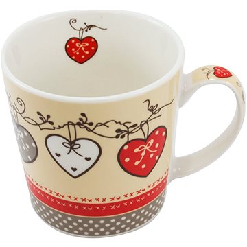 

HOME ELEMENTS Hrnek porc. 500 ml, srdíčka