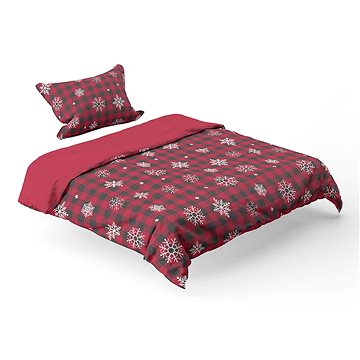 

Home Elements Povlečení mikroflanel Káro s vločkami, jednolůžko