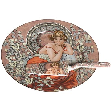 

Home Elements Porcelánový talíř se lžící na dort Mucha tmavý