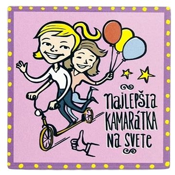 

GiftyCity Podtácek 11 cm keramika Najlepšia kamarátka SK