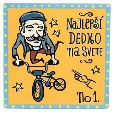 

GiftyCity Podtácek 11 cm keramika Najlepší dedko SK