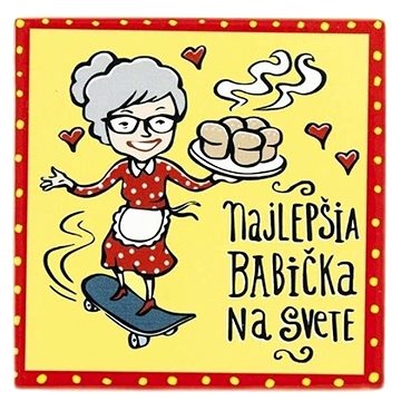 

GiftyCity Podtácek 11 cm keramika Najlepšia babička SK
