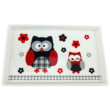 

Home Elements tácek porcelán Černá sova 19 × 12 cm