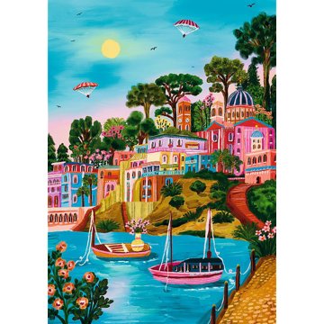 

TREFL Puzzle Premium Plus The Art of Colour: Syros, Řecko 1000 dílků
