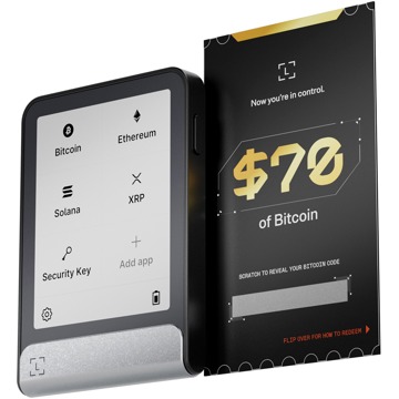 Ledger Flex Crypto Hardware Wallet + 70 USD Bitcoin voucher