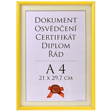 

TRADAG Fotorámeček 21 × 29,7 cm, žlutý