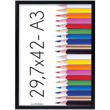 

TRADAG Polaris černý 29,7 x 42 /A3/plexi