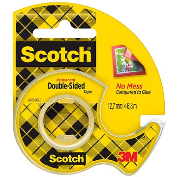 

3M Scotch® Oboustranně lepicí páska v zásobníku, 12 mm × 6,3 m