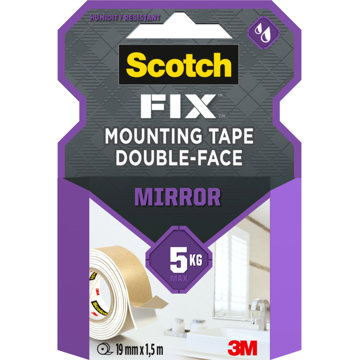 

3M Scotch® oboustranná pěnová montážní páska do vlhkých prostor, 19 mm × 1,5 m