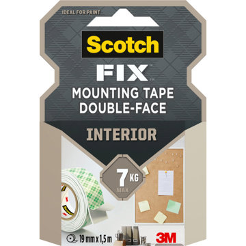 

3M Scotch® oboustranná montážní páska do interiéru, 19 mm × 1,5 m