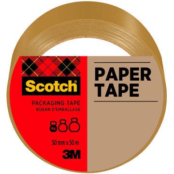 

3M Scotch® papírová balicí páska hnědá, 50 mm × 50 m