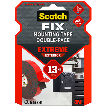 3M Scotch-FIX™ Oboustranná extrémní exteriérová montážní páska PT1100-1950-P, 19 mm × 5 m