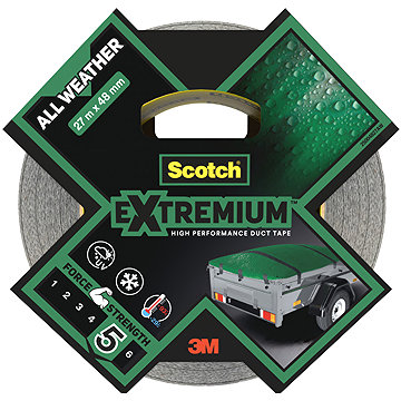 3M Scotch® Extremium™ Vysoce výkonná lepicí páska pro jakékoli povětrnostní podmínky, 27,4 m × 48 mm