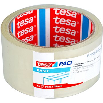 

tesa Balicí páska BASIC, transparentní, 50m:48mm