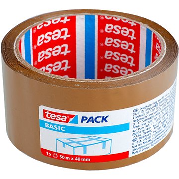 

tesa Balicí páska BASIC, hnědá, 50m:48mm