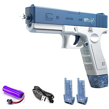 

Toybit Automatická vodní pistole Spray se zásobníky, modrá