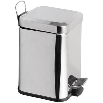 

AQUALINE SIMPLE LINE odpadkový koš hranatý 3l, leštěný nerez GAQ003