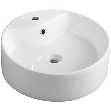 

AQUALINE Keramické umyvadlo průměr 40x15 cm, na desku