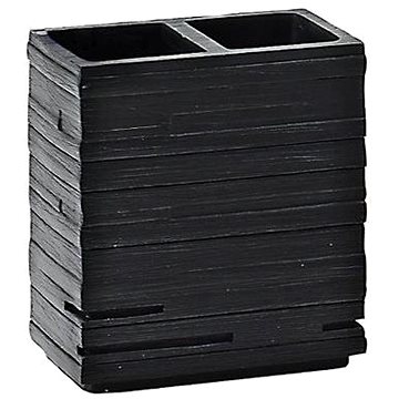

GEDY QUADROTTO držák kartáčků na postavení, černá