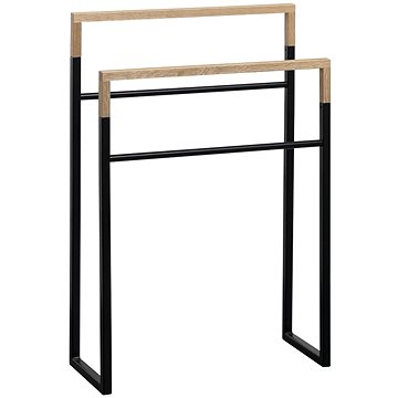 

SAPHO SKA stojan na ručníky 550x800x200mm, černá mat/dub