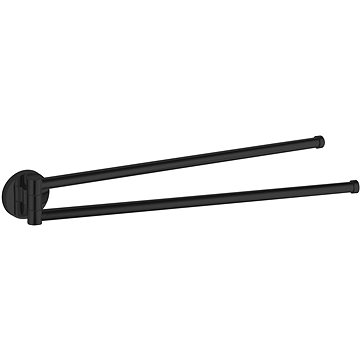 

AQUALINE SAMBA otočný držák ručníků dvojitý, 450mm, černá