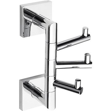 

SAPHO X-SQUARE trojháček otočný, chrom