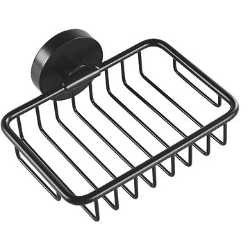 

SAPHO X-ROUND BLACK mýdlenka, 140x55x125mm, černá