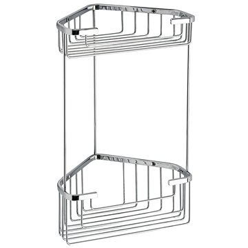 

GEDY SMART dvoupatrová rohová police 200x325x151mm, chrom